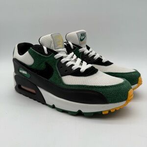 Nike Air Max 90 Black White Green Mens Size 8.5 DM0029 004 New